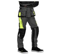 FASTWAY Touring Kids 191 Pantalon Textile Gris/Jaune néon XS unisex