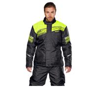 FASTWAY Uni 211 Veste De Pluie Thermique Noir/Fluo S unisex