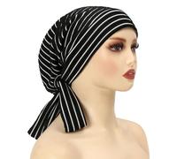 Fastwear Bandeau doublé pour femme chimio léger structure longue queue en polyester respirant accessoire respirant, Noir , taille unique
