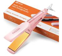 Faszin Lisseur Cheveux Plaque Large 42mm Professionnel, Plaques en Titane avec Ions Négatifs, Chauffage Rapide en 30s, Affichage Température en Temps Réel, 11 Niveaux de Température (130-230℃) - Rose