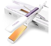 Faszin Lisseur Cheveux Plaque Large 42mm Professionnel, Plaques en Titane avec Ions Négatifs, Chauffage Rapide en 30s, Affichage Température en Temps Réel, 11 Niveaux de Température (130-230℃) - Blanc