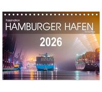 Faszination Hamburger Hafen (Tischkalender 2026 DIN A5 quer), CALVENDO Monatskalender: Industrieromantik aus der Hansestadt