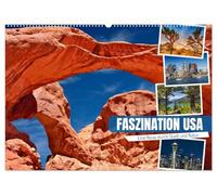 Faszination USA - Eine Reise durch Stadt und Natur (Wandkalender 2026 DIN A2 quer), CALVENDO Monatskalender: Urbanes und Naturhighlights entdecken
