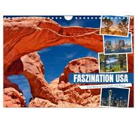 Faszination USA - Eine Reise durch Stadt und Natur (Wandkalender 2026 DIN A4 quer), CALVENDO Monatskalender: Urbanes und Naturhighlights entdecken