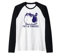 Fat and Furious Cat Manche Raglan