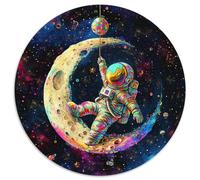 Fat Baby Astronaut 1000 Pieces Puzzles Ronds Puzzle De l'art De La Décoration Moderne Jeu Cadeau Unique Puzzle DIY