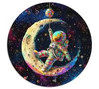 Fat Baby Astronaut Puzzle 1000 Pièces Cadeau Unique Jeu Éducatif Challenge Toy À De Qualité Supérieure Peinture Art pour Adultes Et Enfants À Partir De 14 Ans 1000pcs (67.5x67.5cm)