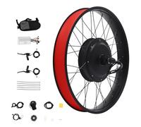 Fat-Bike Fat-Bike Kit de conversion pour vélo électrique 20" avec moteur sans balais et frein à disque avec écran LCD et bouton rotatif au pouce 48 V 1000 W