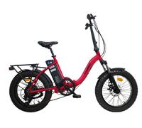 Fat Bike Vèlo Pliant a Pedales Beraud Solara E2800 Rouge