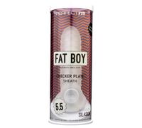Fat Boy Checker Box - gaine pénis 15cm - blanc