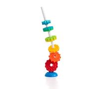 Fat Brain SpinAgain La tour d'engrenages sans fin. Jouet empilable pour jeunes enfants, coloré, dont les engrenages tournoient. Jouet éducatif pour enfants de 12mois et +