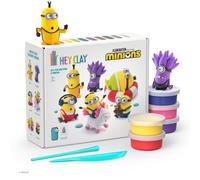 Fat Brain Toys Hey Clay Minions Kit d'argile sec a air avec application interactive pour les enfants et les preadolescents Modele d'argile et d'a