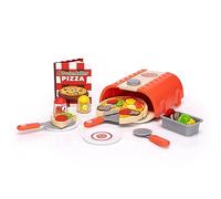 Fat Brain Toys Mon Four à préparer des pizzas Bien garnies Pretendables - Ensemble de Jeu d’Imitation avec Four, pelle, tranches de Pizza, Garnitures - Jouets d’Imitation pour Enfants de +3 Ans