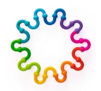 Fat Brain Toys Plip Links, Jouets de Construction en Silicone pour Jeu créatif, Jeu de Construction créatif pour Enfants d'âge préscolaire, Jouets pour Enfants de 3 à 12 Ans