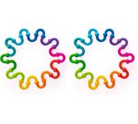 Fat Brain Toys Plip Links, Jouets de Construction en Silicone pour Jeu créatif, Jeu de Construction créatif pour Enfants d'âge préscolaire, Jouets pour Enfants de 3 à 12 Ans (Lot de 2)
