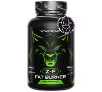 Fat Burner Z-F Vitastrong - Capsules pour la perte de poids, complément brûle-graisses pour hommes et femmes, Rhodiola Rosea, picolinate de chrome, caféine, poivre de Cayenne, iode, vitamine B3 pure