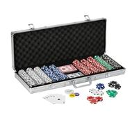 Fat Cat 11.5 Gram Poker Texas Hold 'Em Argile de Chipset avec Coque en Aluminium, 500 rayé dés Chips