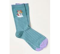 Fat Face Chaussettes FatFace Cat Flowers