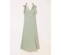 Fat Face FatFace 100% Linen Midi Dress vert FR 48 Petite (EU 46 P)