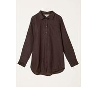 Fat Face FatFace 100% Linen Shirt Brun FR 40 Regular (EU 38 R)