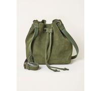 Fat Face FatFace 100% Suede Bucket Bag vert Un an