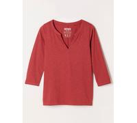 fatface FatFace 3/4 Sleeve V-Neck T-Shirt rouge FR 42 (EU 40)
