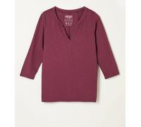 fatface FatFace 3/4 Sleeve V-Neck T-Shirt violet FR 52 (EU 50)