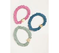 Fat Face FatFace 3 Pack Charm Hair Ties vert Un an