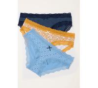 fatface FatFace 3 Pack of Lace Knickers bleu FR 46 (EU 44)