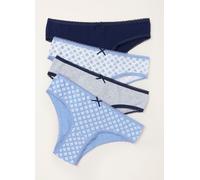 fatface FatFace 4 Pack of Geo Brazillian Knickers bleu FR 46 (EU 44)