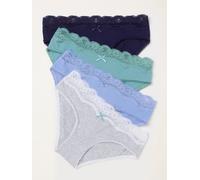 fatface FatFace 4 Pack of Plain Classic Knickers bleu FR 40 (EU 38)