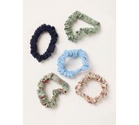 Fat Face FatFace 5 Pack Floral Satin Scrunchies vert Un an