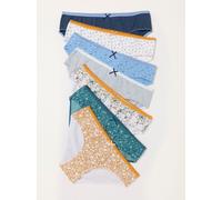 fatface FatFace 7 Pack of Floral Stripe Classic Knickers jaune FR 44 (EU 42)