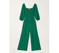 Fat Face FatFace Adele Green Embroidered Jumpsuit