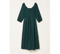 Fat Face FatFace Adele Teal Blue Midi Dress Teal Blue EU 42 Regular (UK 14 R)