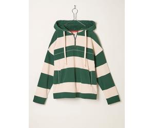 Fat Face FatFace Airlie Green 1988 Stripe Hoodie