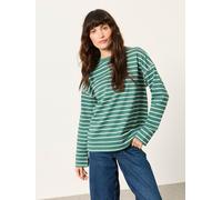 fatface FatFace Airlie Stripe Crew Sweat Top vert FR 40 (EU 38)