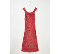 Fat Face FatFace Ali Burnt Orange Utopia Paisley Frill Midi Dress Burnt Orange Utopia Paisley EU 36 Regular (UK 8)