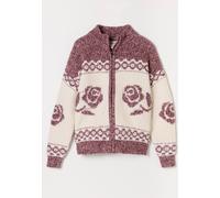 fatface FatFace Aria Knitted Floral Zip Through Cardigan violet FR 44 (EU 42)