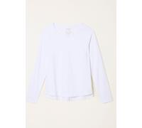 Fat Face FatFace Ava White Long Sleeve Round Neck T Shirt