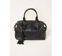 Fat Face FatFace Black Leather Bowling Bag