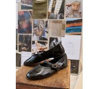 Fat Face FatFace Black Leather Mary Jane Pump Black 6 EU 39