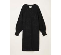 Fat Face FatFace Black Sparkle Knit Midi Dress Black 20 R