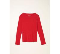 Fat Face FatFace Callie Red Long Sleeve Round Neck Top