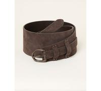 Fat Face FatFace Chocolate Brown Suede Waist Belt