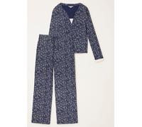 Fat Face FatFace Ditsy Print Jersey Pyjama Set bleu S (FR 38-40)