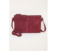 Fat Face FatFace Double Compartment Suede Crossbody Bag rouge Un an