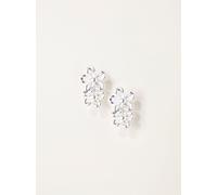 Fat Face FatFace Double Flower Studs argenté Un an