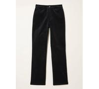 Fat Face FatFace Elise Black Wide Leg Velvet Trouser