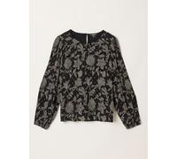 fatface FatFace Embroidered Blouse Noir FR 38 Petite (EU 36 P)